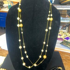 Gold tone necklace